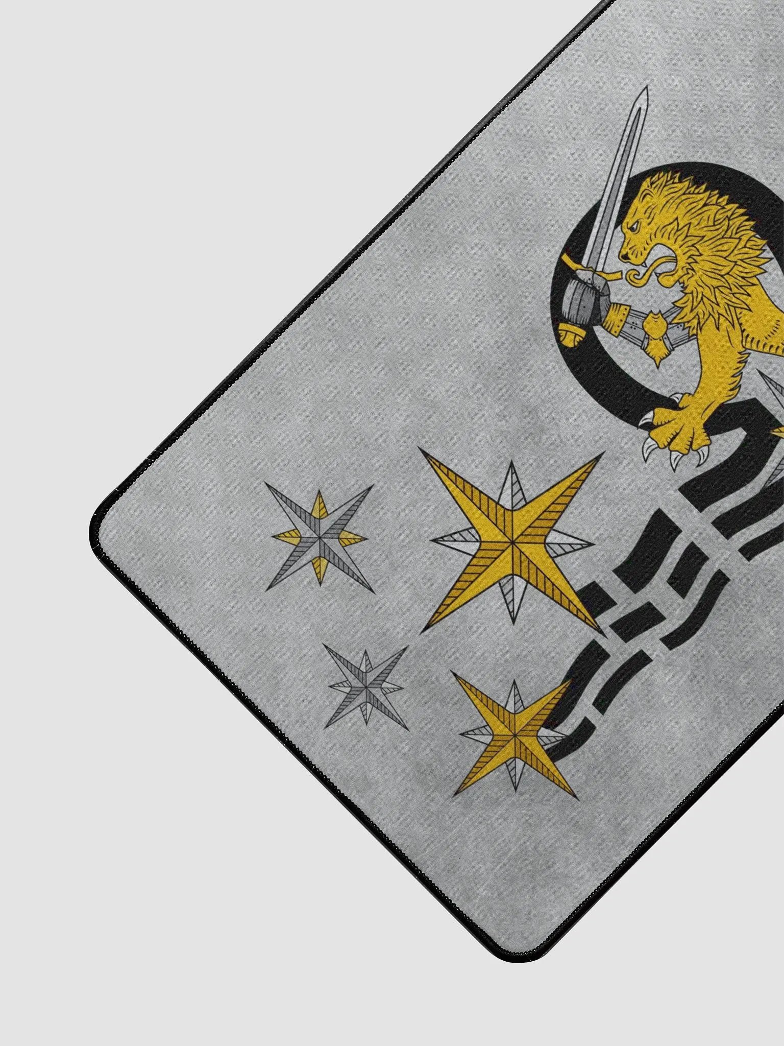 Desk Mat 15.5" x 31.5", Lion, Waves, Gray product image (3)