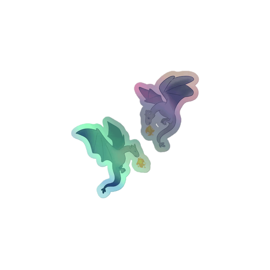 Dragonfire Delight Holographic Sticker Sheet product image (2)