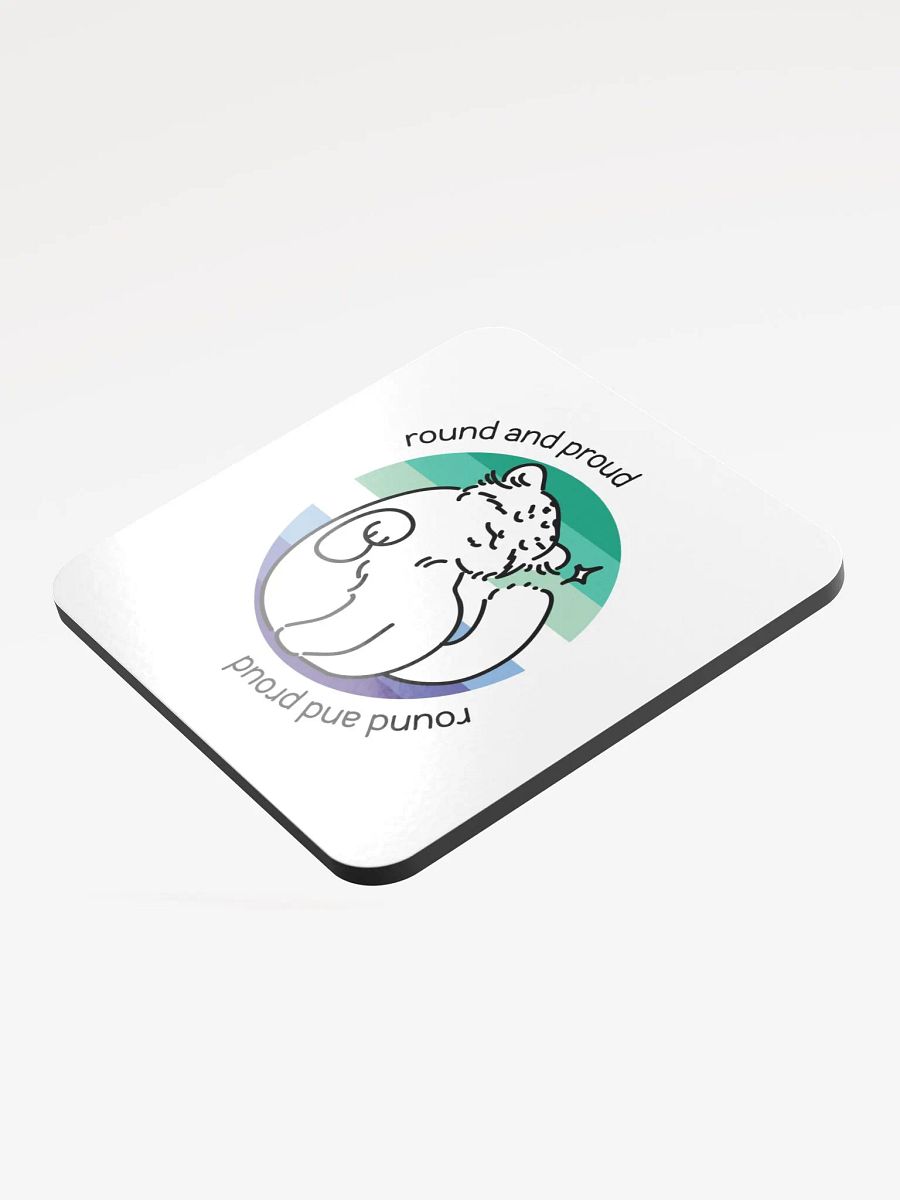 Round and Proud Manul Gay MLM Version - Coaster product image (3)