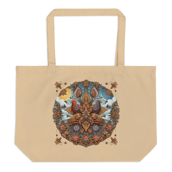 Econscious Organic Cotton Tote | AI-Crafted Dove Design product image (1)