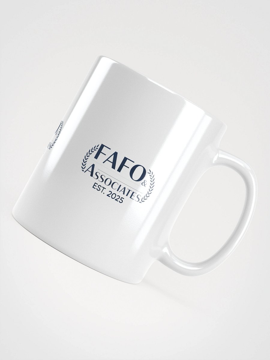 FAFO White Glossy Mug product image (4)