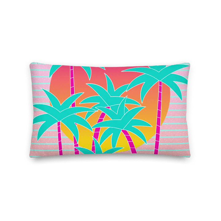 Hello Miami Sunset Throw Pillow product image (2)