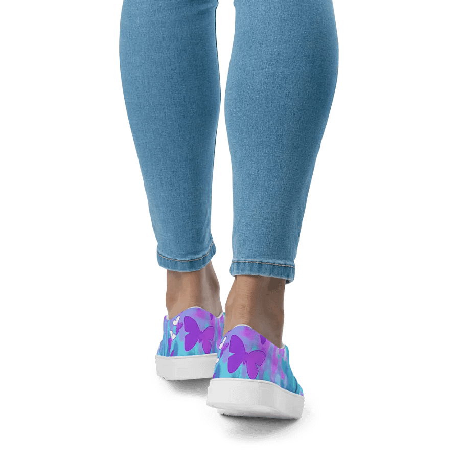 butterfly shimmer slip on canvas shoes (womens) product image (5)