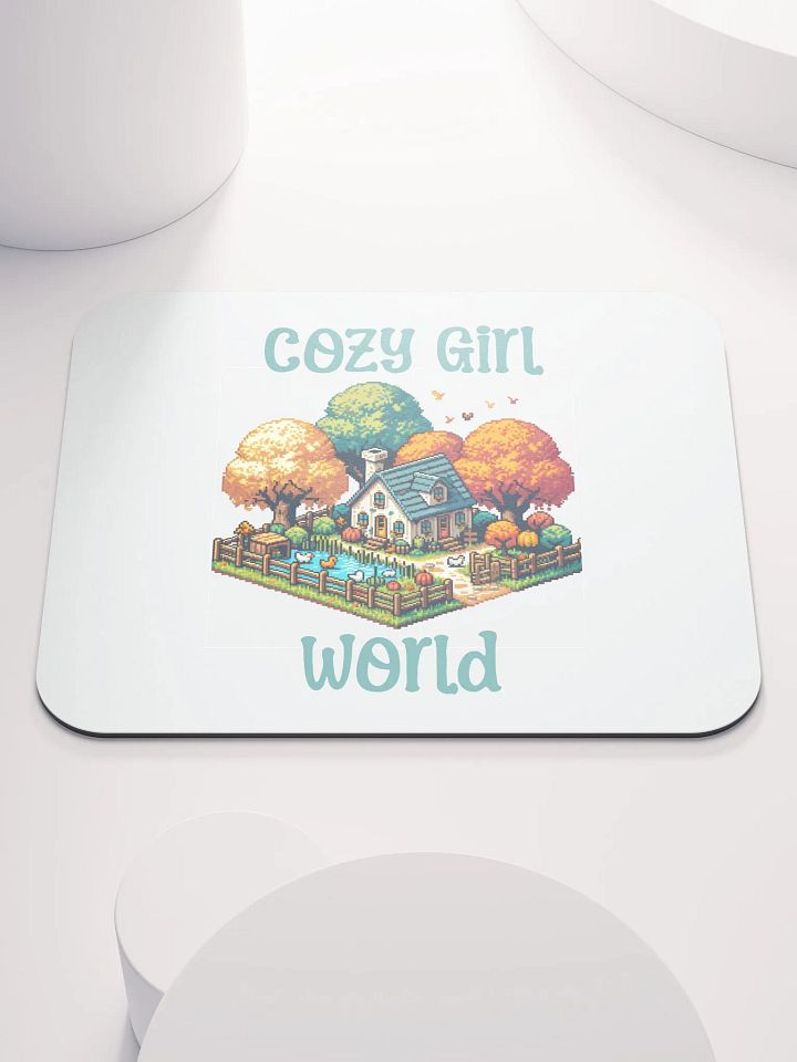 Cute & Cozy Aesthetic Cozy Girl World Mouse Pad product image (1)