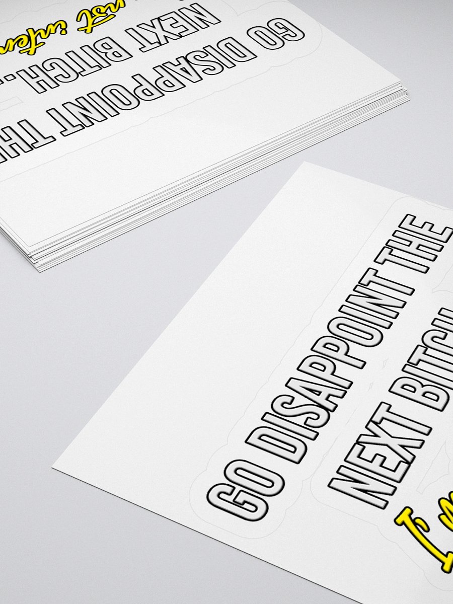 nope snark - disappoint sticker product image (4)