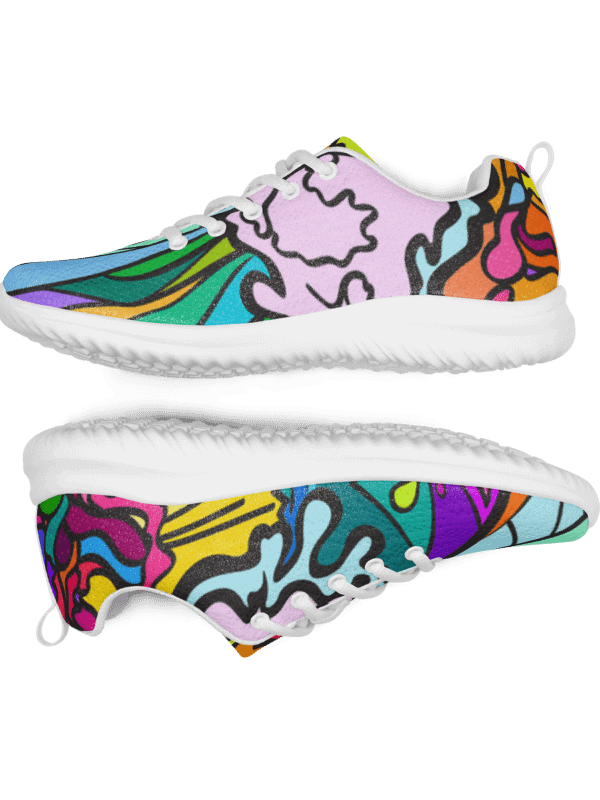 Vibrant Fusion Men's Sneakers - Wave at Sunset product image (4)