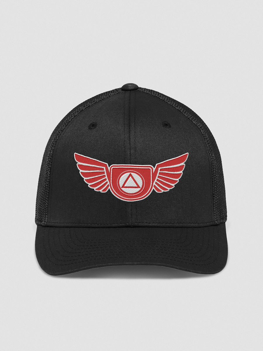 Guardian Angel Wings Trucker Hat with Red Color Accent product image (1)