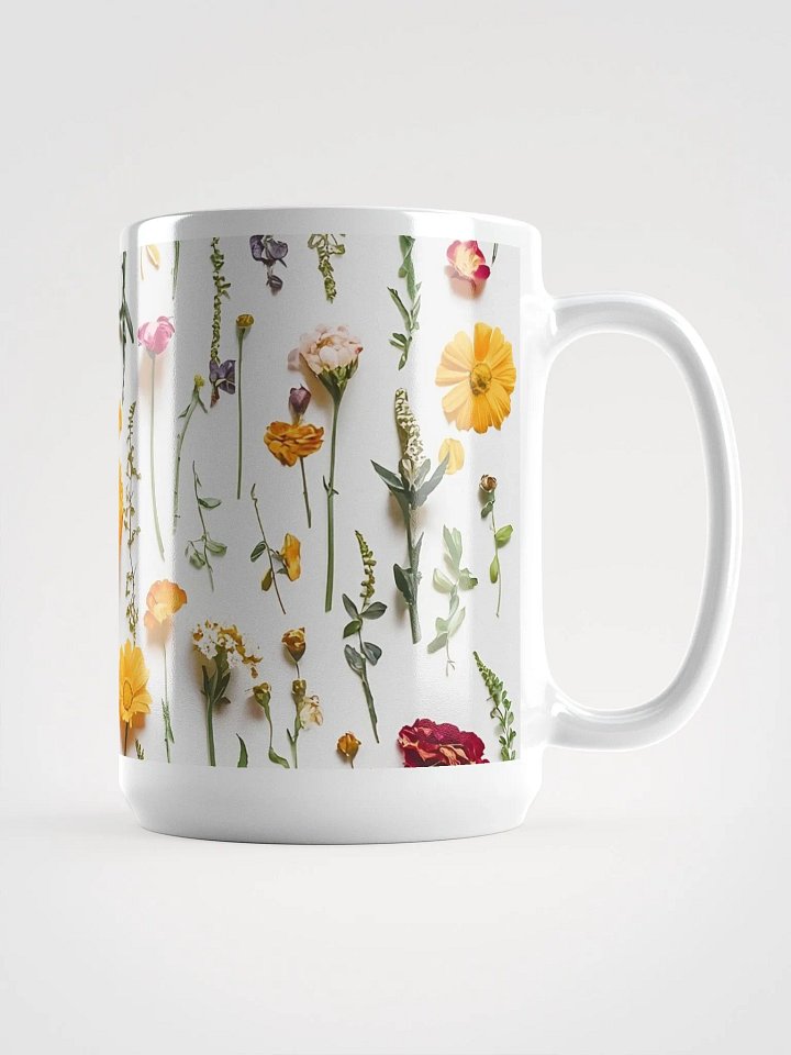 Boho Wildflowers Coffee/Tea Mug, Botanical Tea Cup 15 Oz. product image (1)