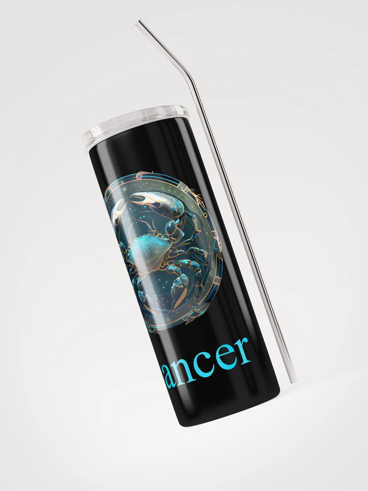 Cancer Zodiac Stainless Steel Tumbler: Embrace Cosmic Comfort! ♋ product image (3)