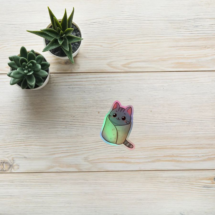 Burrito Cat Sticker product image (8)