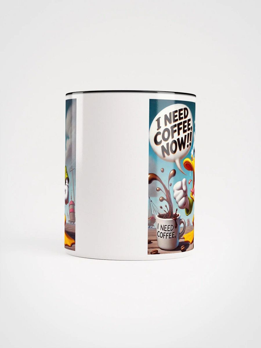 Angry Duck 'I NEED COFFEE' Ceramic Mug product image (9)
