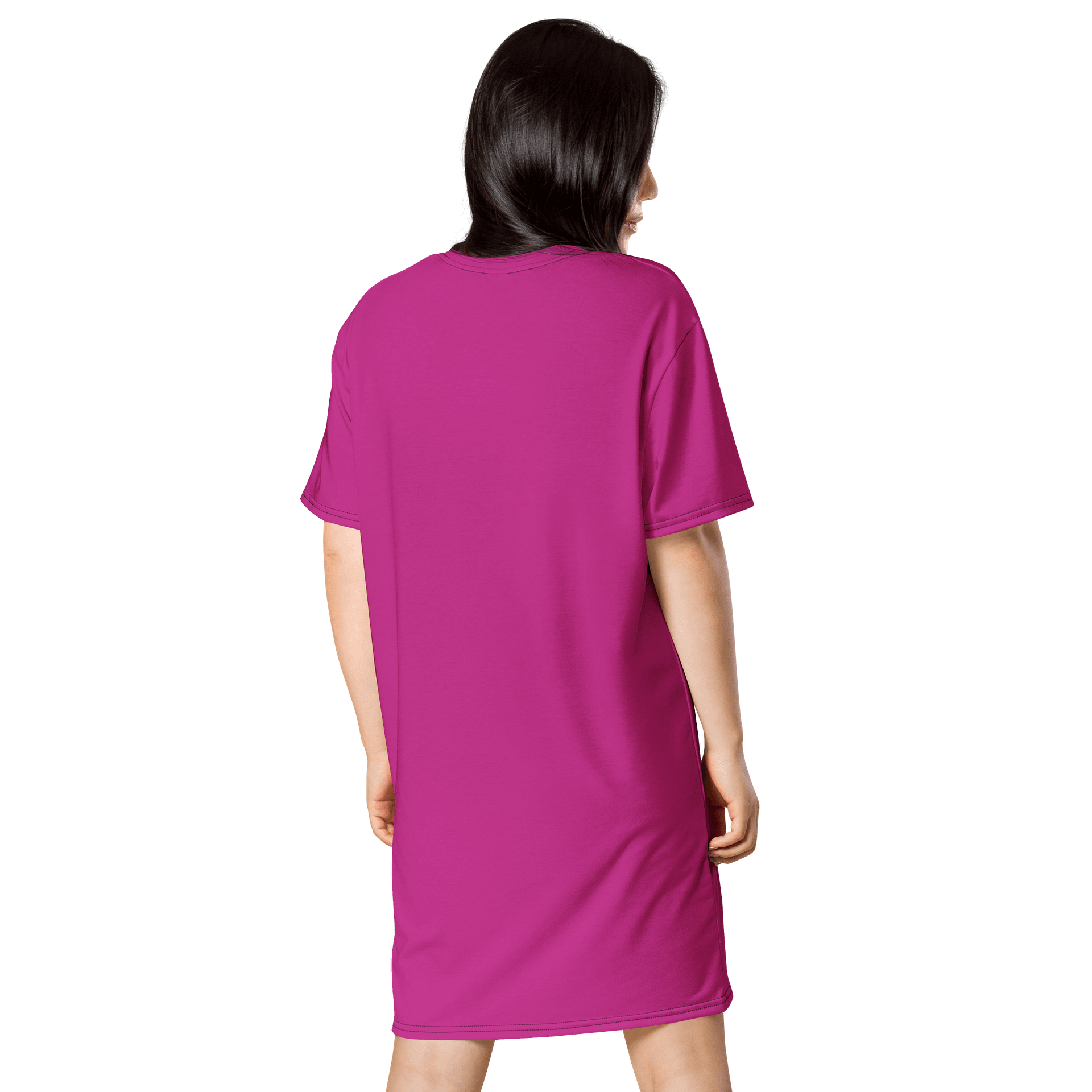 Oversized T-Shirt Dress - Bold Medium Red Violet, Sizes 2XS-6XL product image (2)