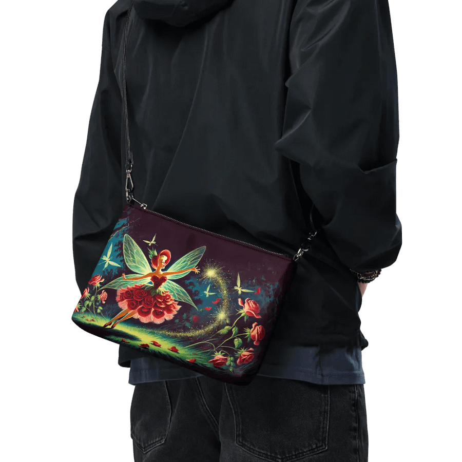 Enchanted Red Rose Fairy Crossbody Bag - Fairytale Purse product image (9)