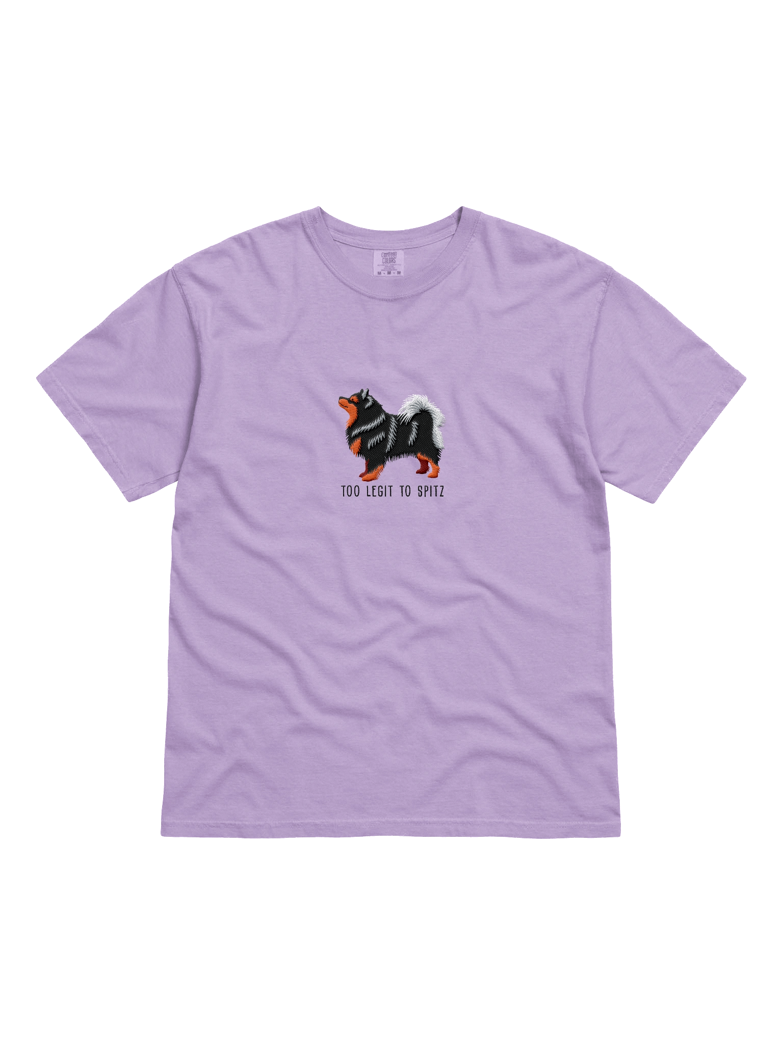 Too Legit to Spitz T-Shirt(Embroidered) of a Finnish Lapphund(Black & Tan) product image (31)