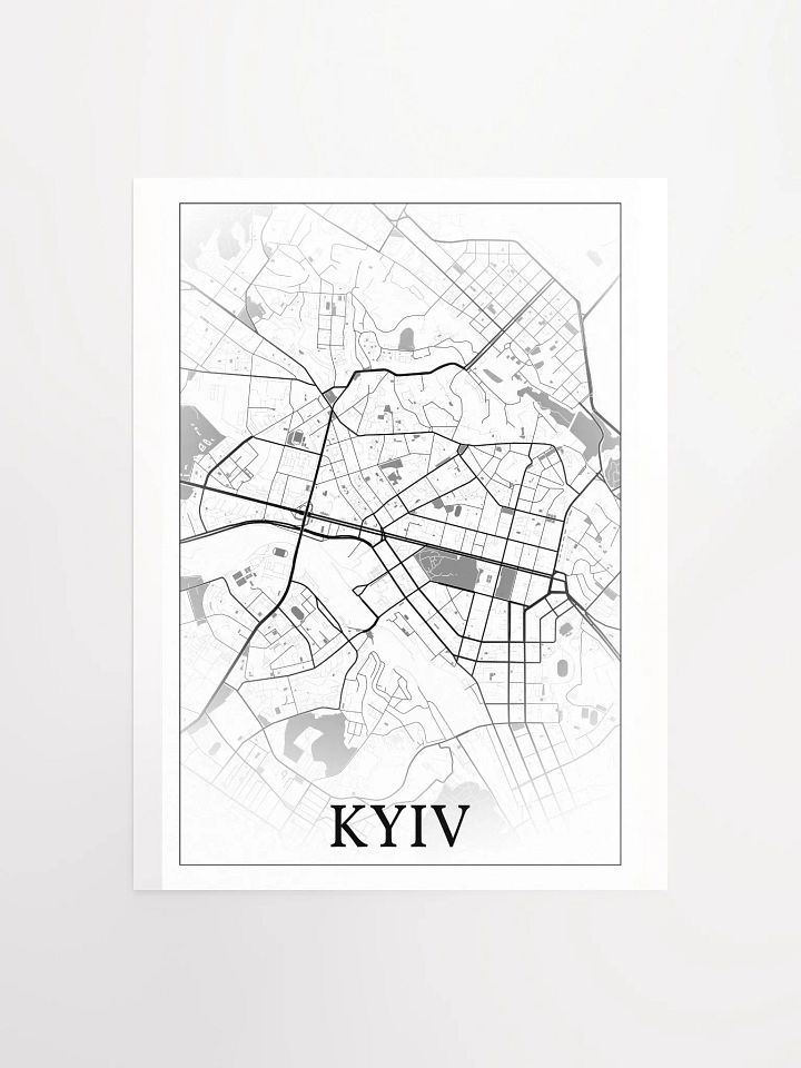 Kyiv, Ukraine, city map print product image (1)