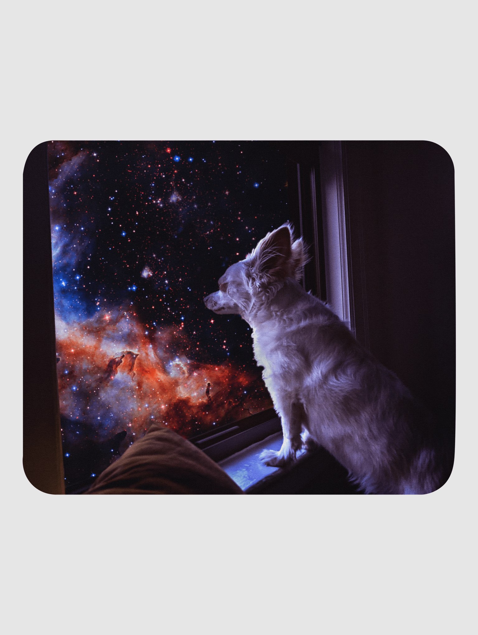 stargazing dog mouse pad product image (1)
