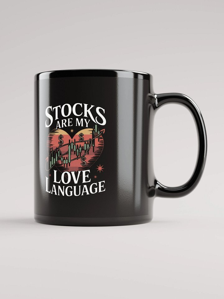 Stocks in Love Black Glossy Mug product image (1)