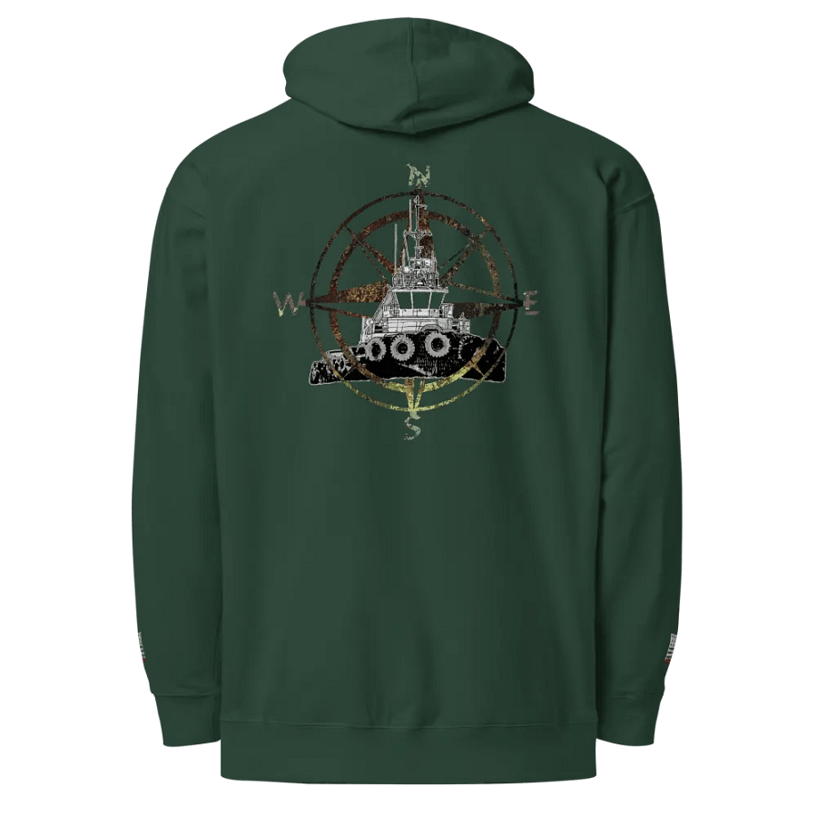 Compass Rose Marshall Foss - Twin Anchor Front & sleeves (embroidered) product image (1)