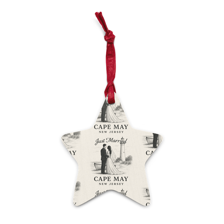 Cape May Just Married Ornament product image (4)