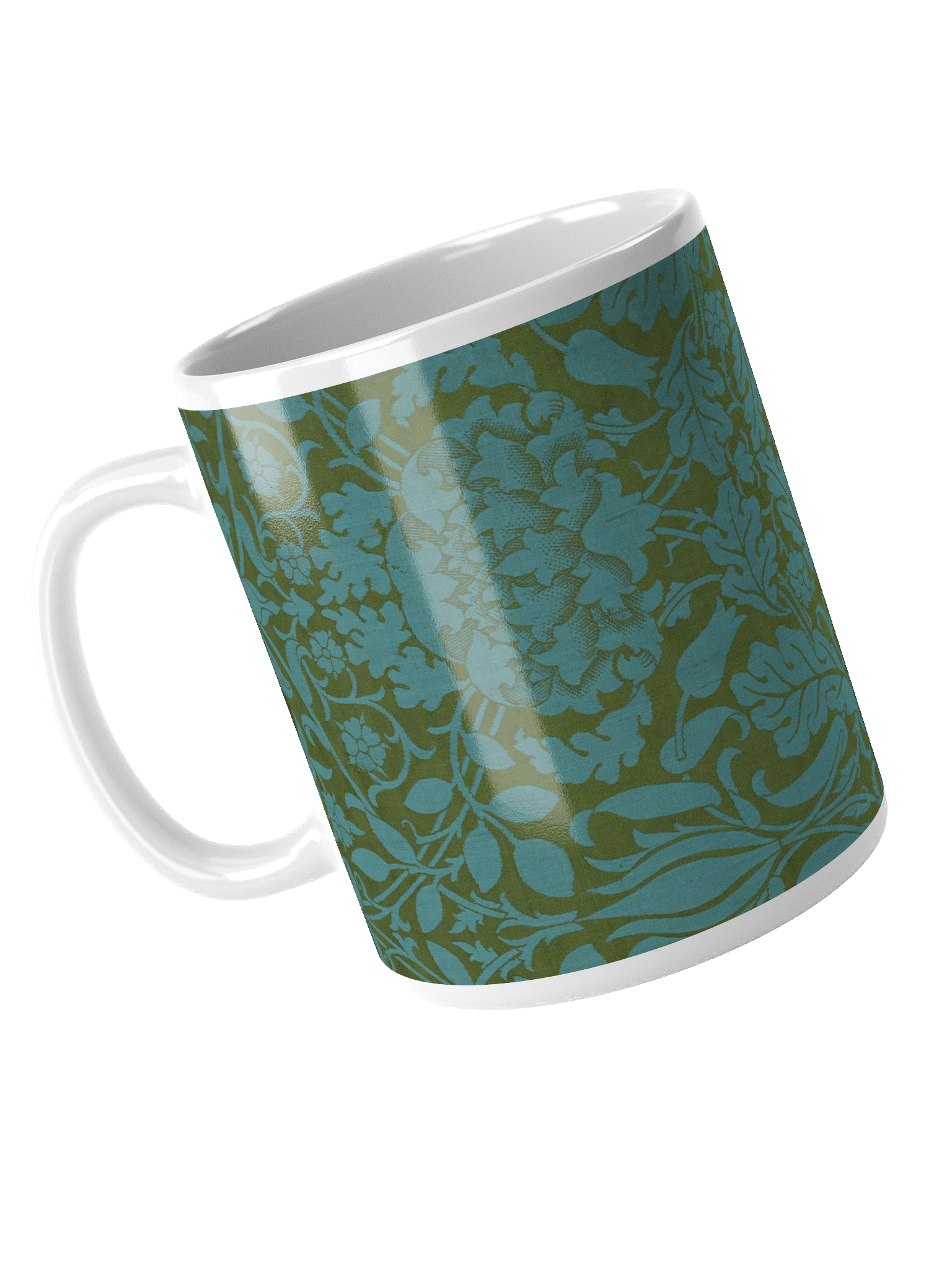 Teal Floral Elegance Mug product image (4)