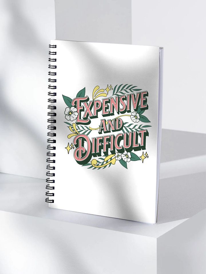 Expensive And Difficult Floral Elegance Spiral Notebook product image (1)