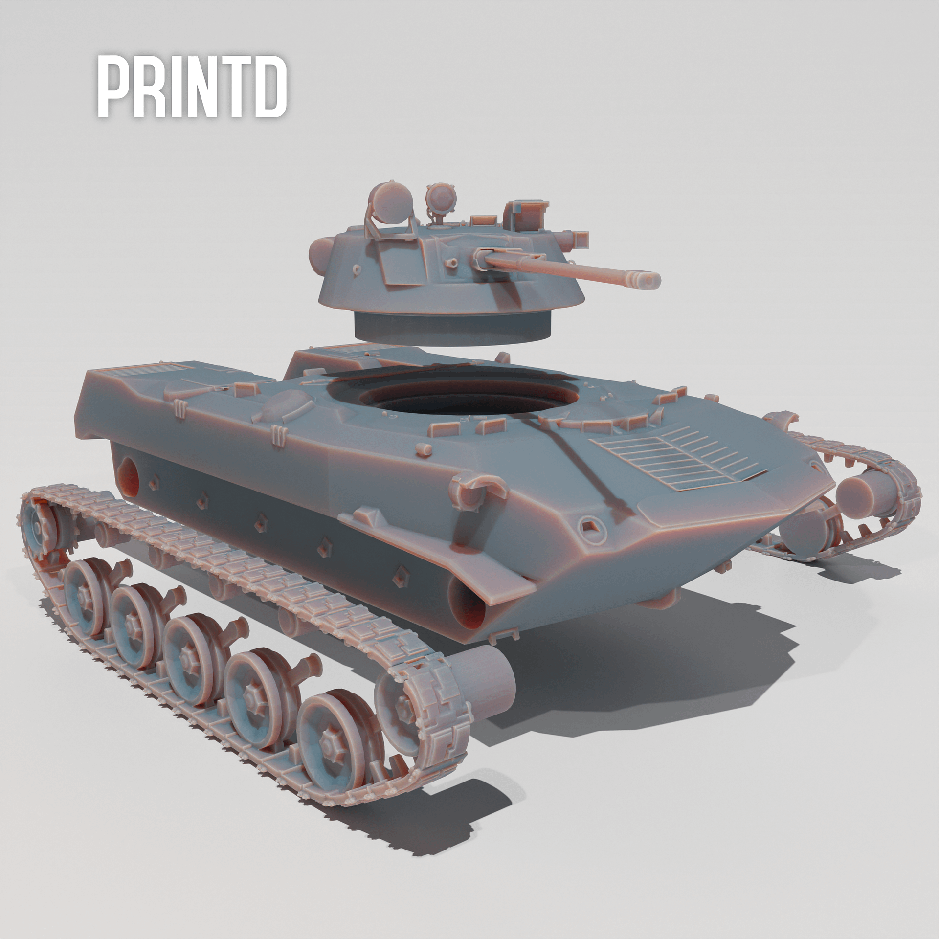 BMD-2 Light Infantry Vehicle - Modern Warfare Wargame Hobby Resin Scale Models product image (2)