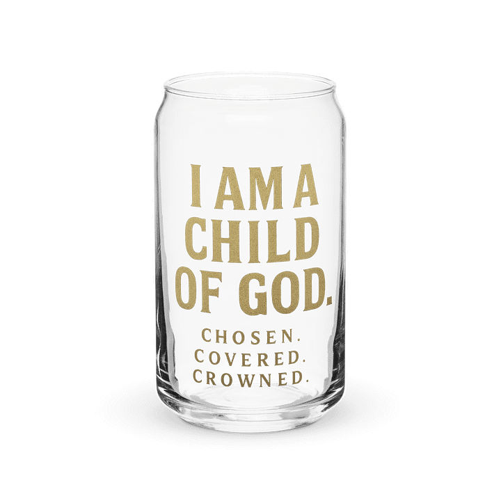 “Child of God” Can-Shaped Glass — Bold Faith. Everyday Style. product image (2)