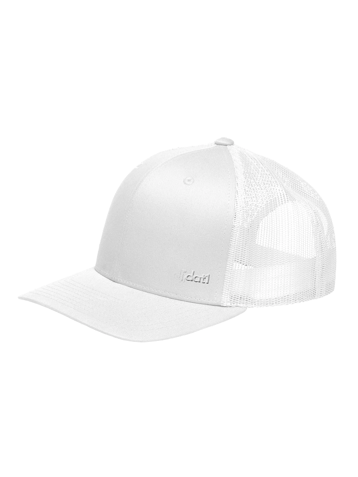 [DJDAT1] Signature Logo Embroidered Trucker Hat (SMALL white logo) product image (2)