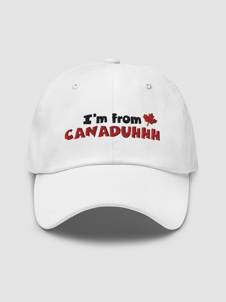 Canaduhhh White Dad Hat product image (1)