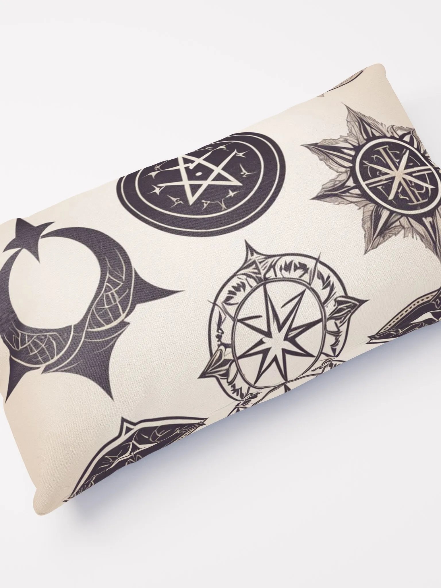 Brown and Cream Symbology Cushion product image (4)