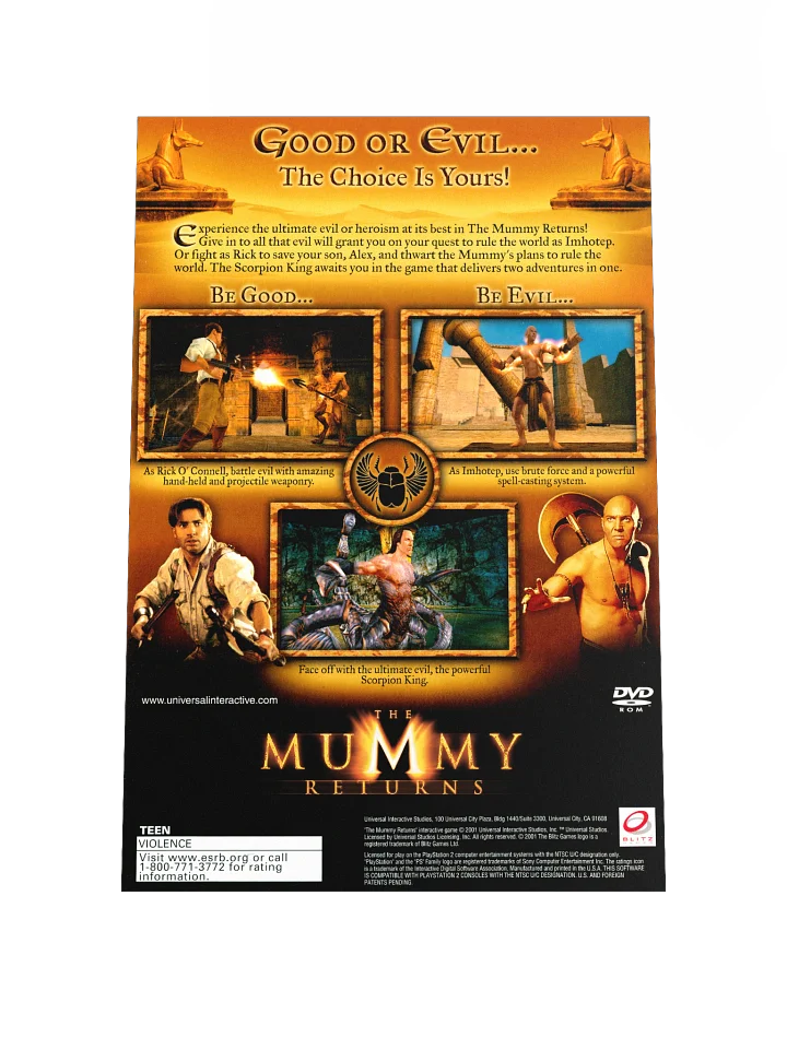 The Mummy Returns (PS2) - Promotional Poster/Flyer product image (1)