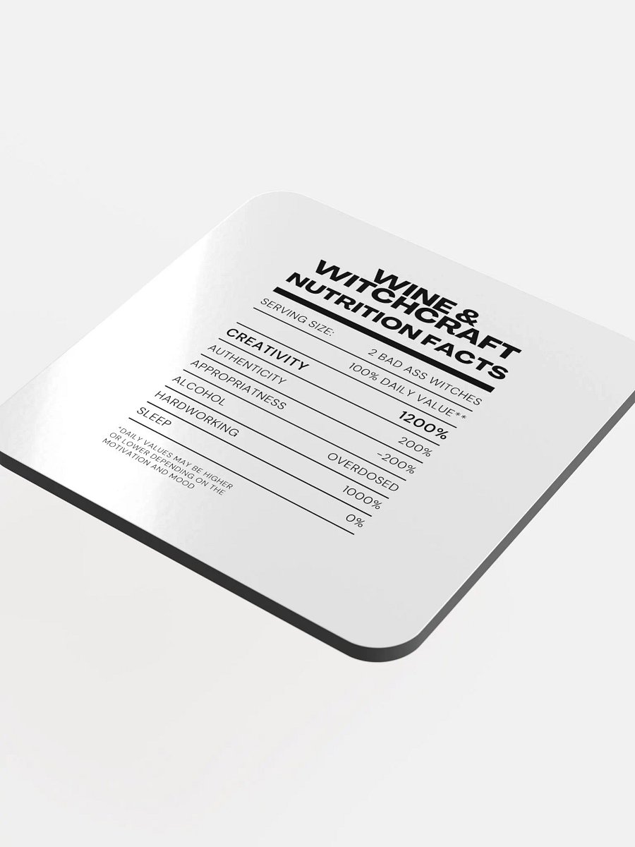 Nutrition Facts Coaster product image (4)