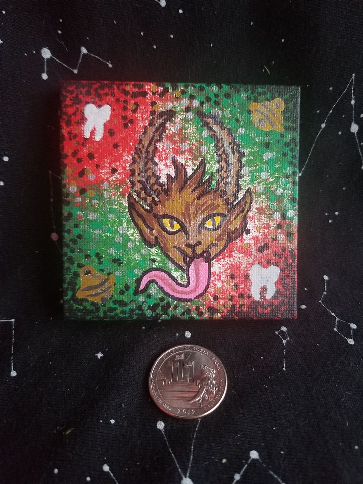 Krampus, Tiny Painting (holiday) product image (1)