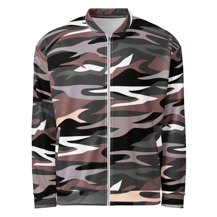 Customizable Camo Waves Bomber Jacket product image (2)