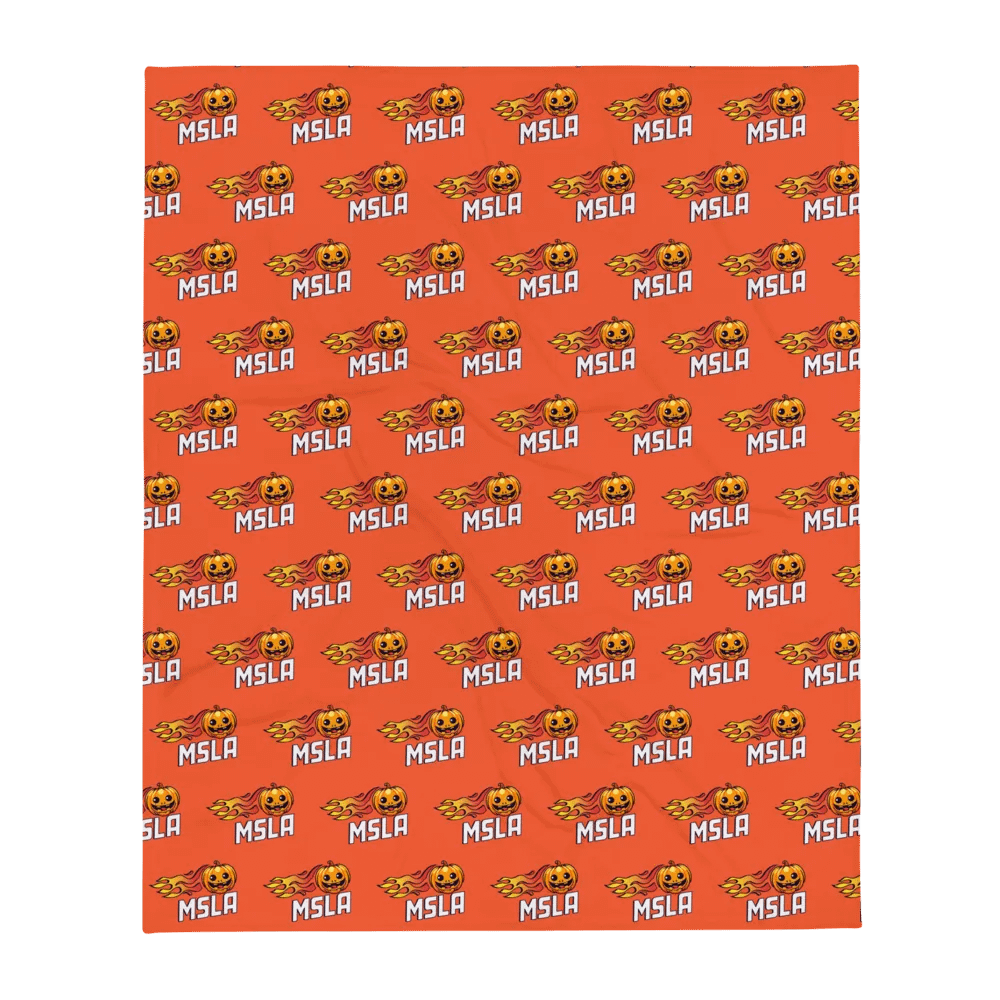 MSLA Halloween Pumpkin - Throw Blanket product image (1)