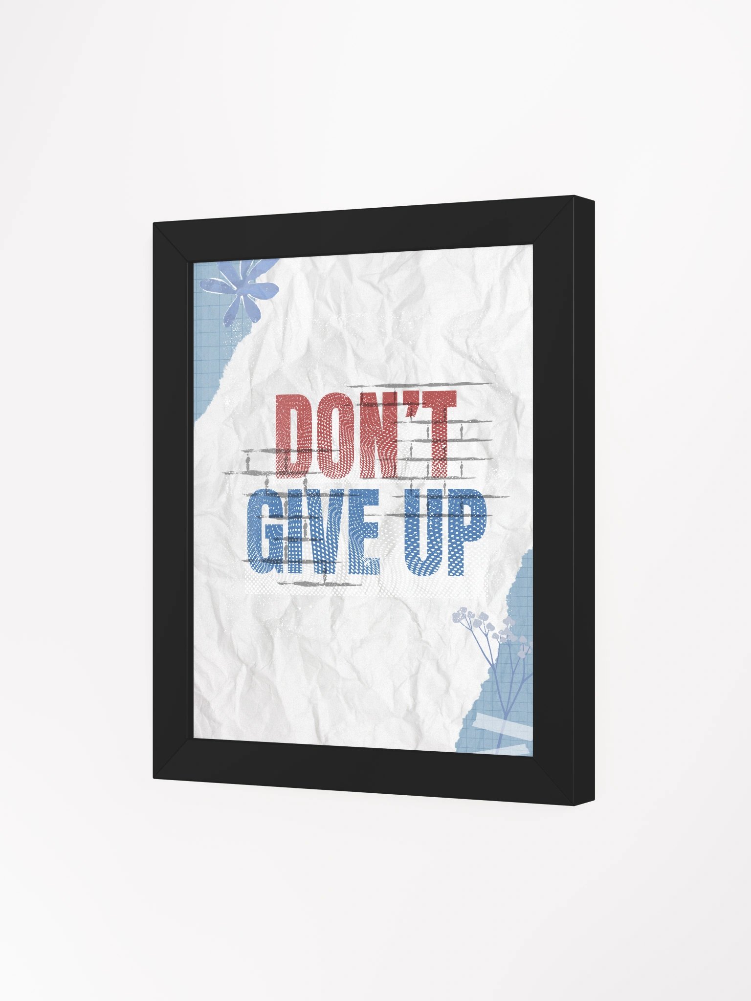 Motivational Quote "Don't Give Up" Framed Poster product image (3)