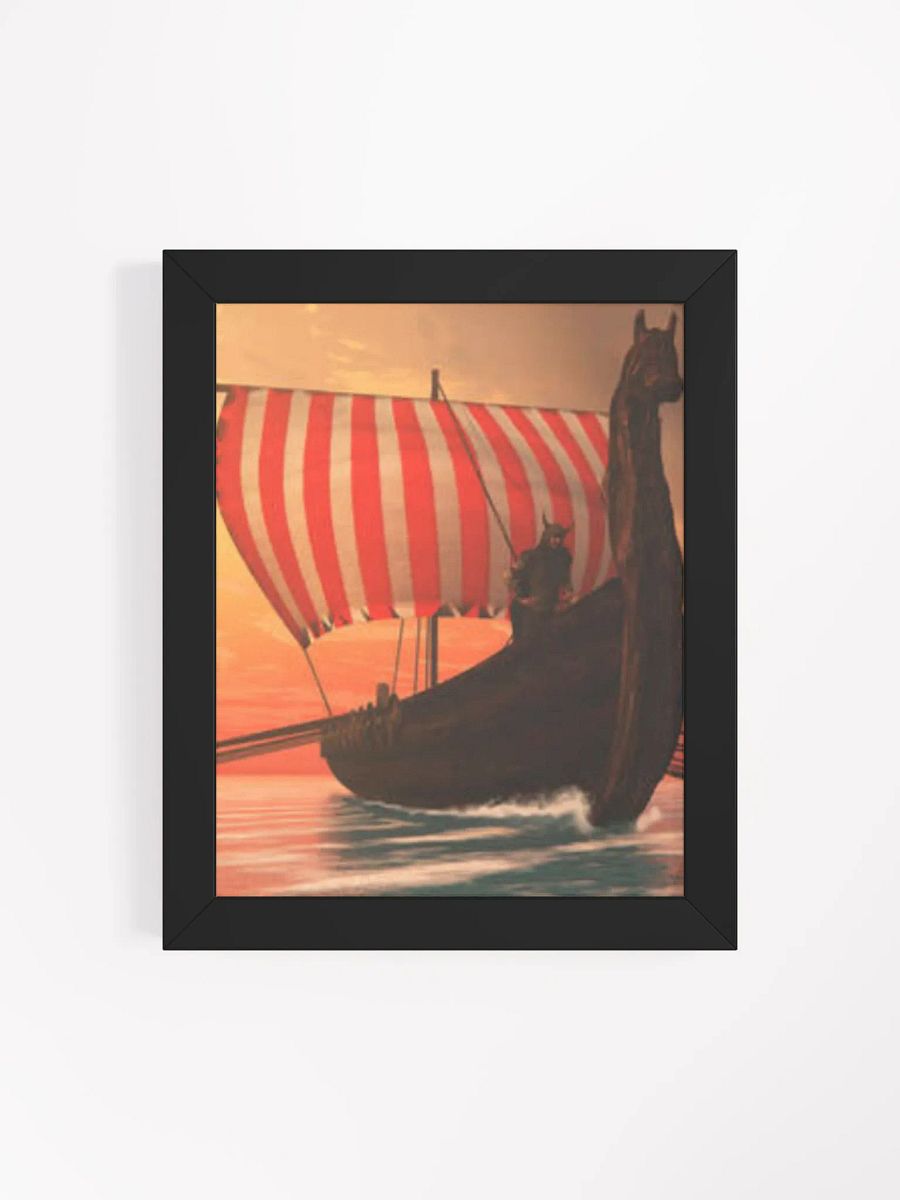 "Set Sail for Glory" Framed Viking Longship Art | Forged In Valhalla product image (119)