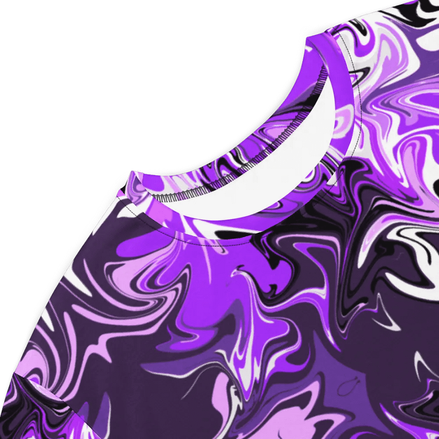 Purple Swirl Pattern T-Shirt Dress product image (5)