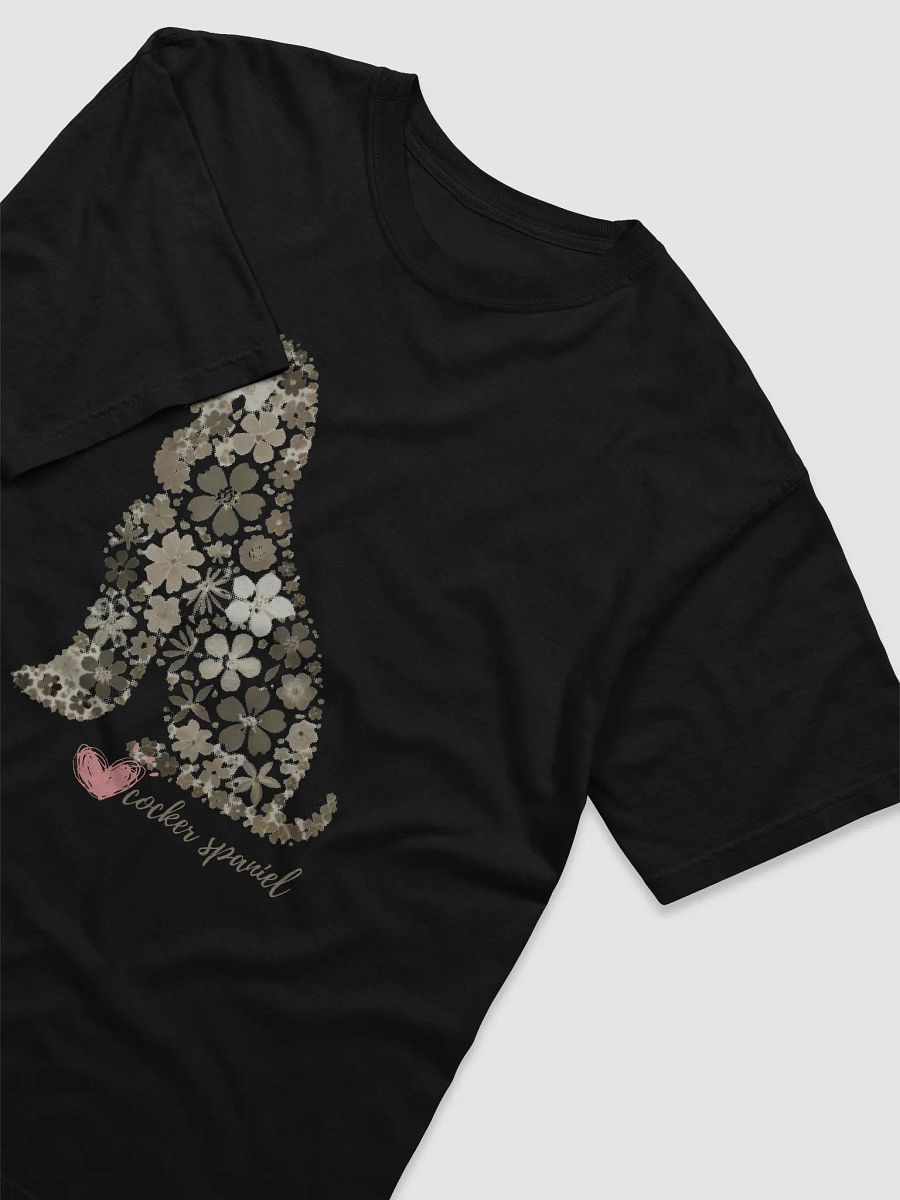 Elegant Floral Cocker Spaniel Silhouette Art product image (3)