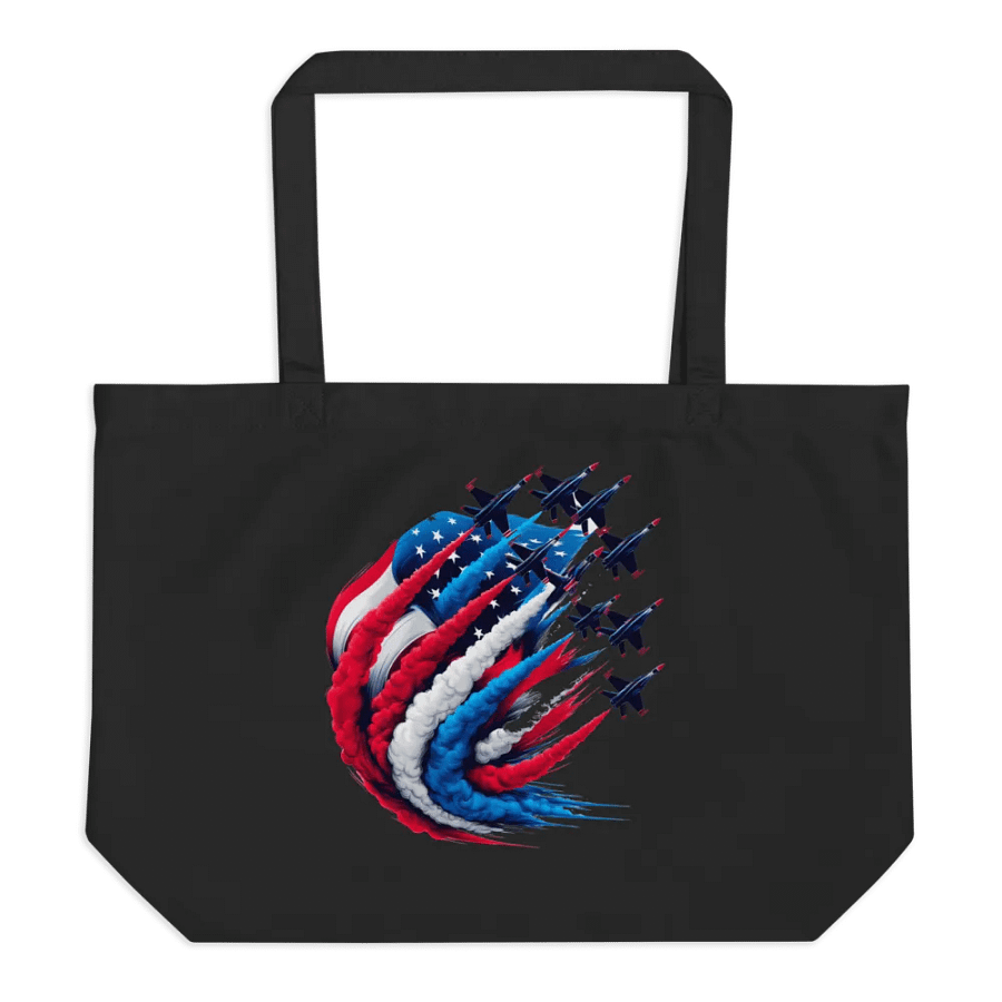 Patriotic Swirl Organic Tote product image (1)