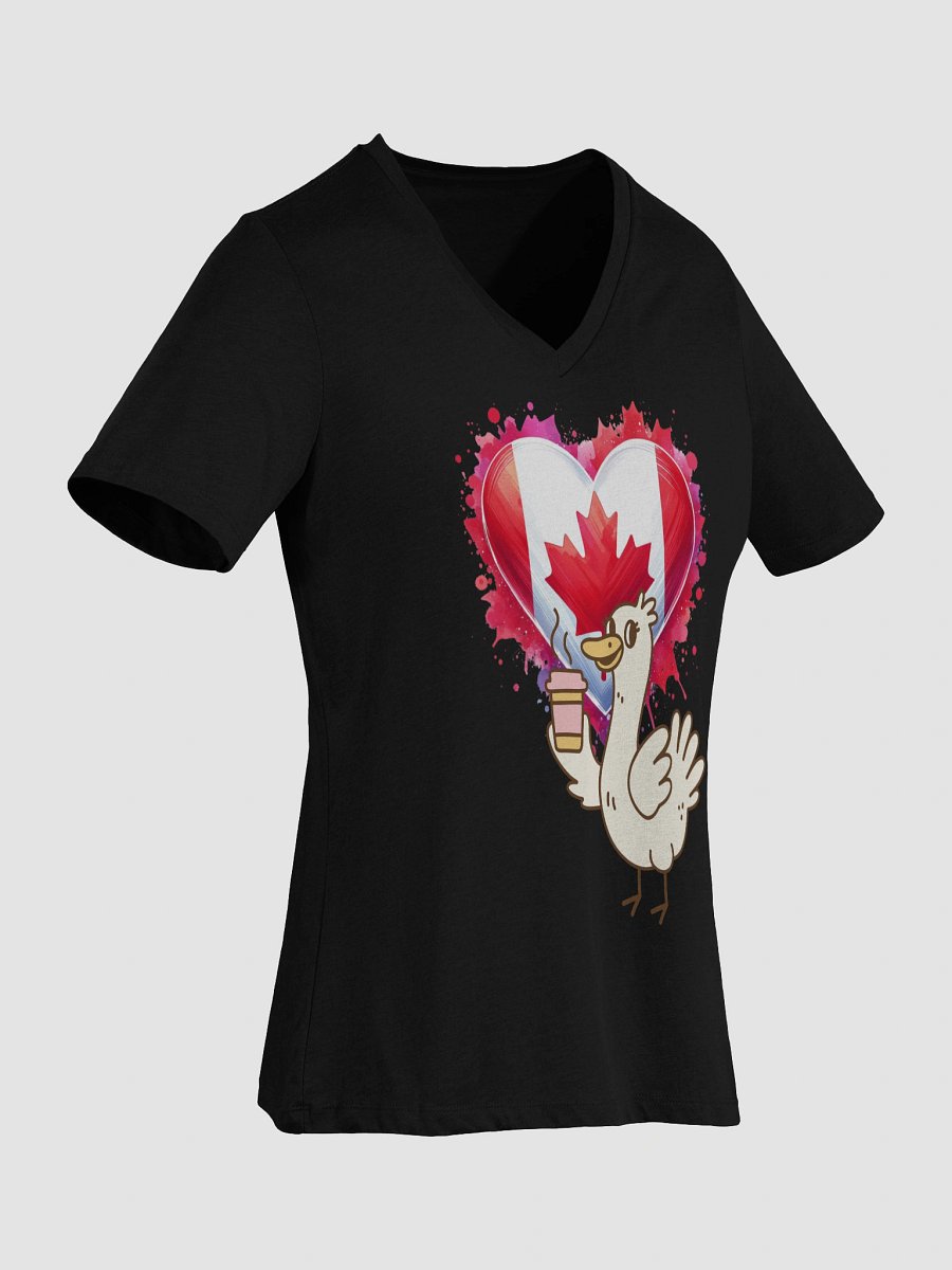 Quirky Duck Coffee Love V-Neck Tee product image (3)