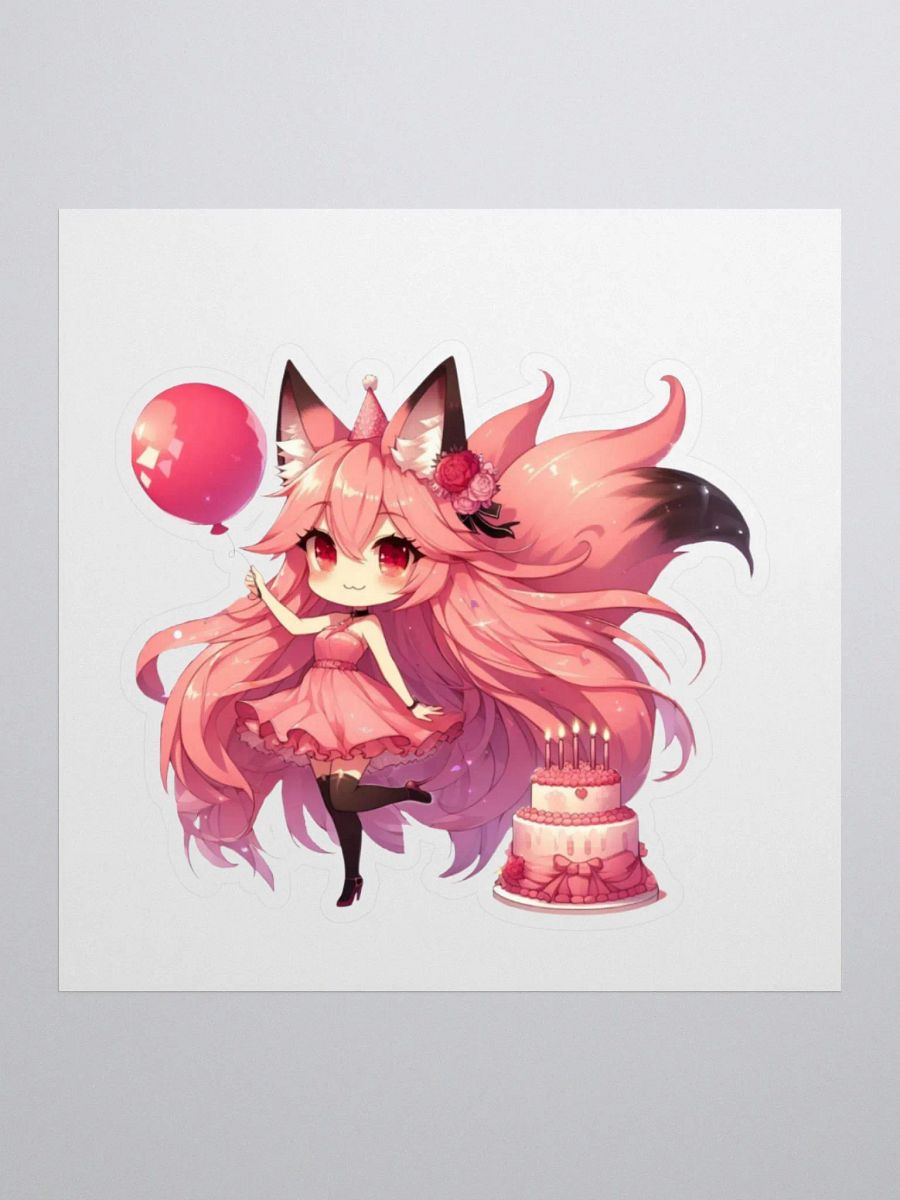 Chibi Fox Birthday Celebration Stickers product image (2)