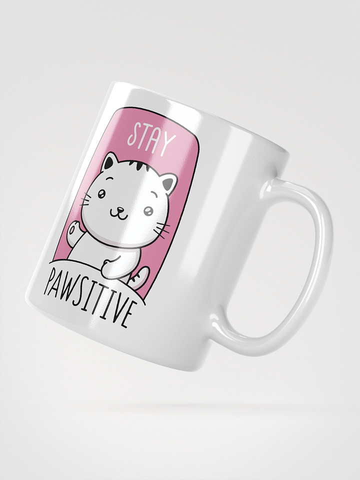 Stay Pawsitive – Whiskered Joy Mug product image (2)