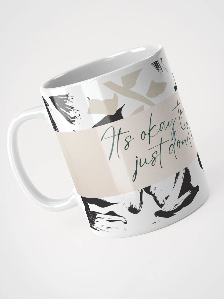 Floral Affirmation White Glossy Mug product image (4)