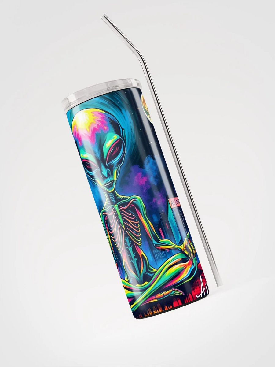 Luminous Alien City Stainless Steel Tumbler product image (3)