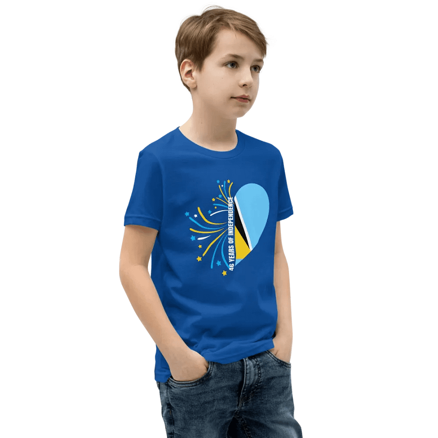46 Years of Independence Heart Youth T-Shirt product image (11)