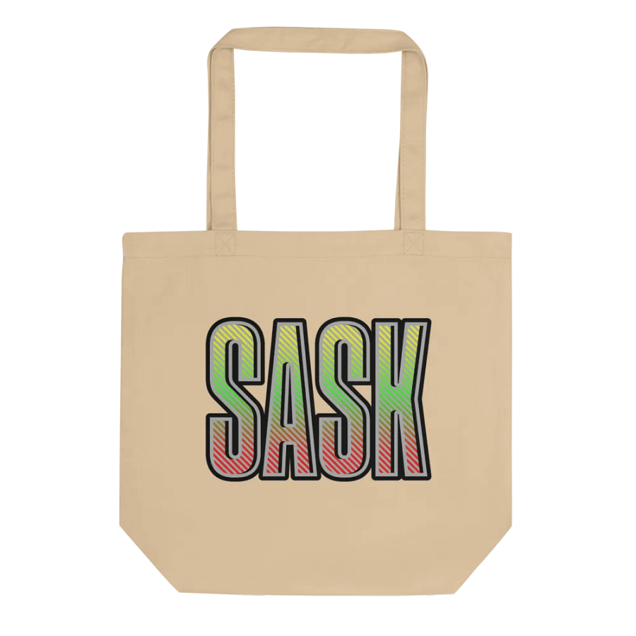 Sask Saskatoon Saskatchewan Vibrant Striped Tote Bag product image (1)