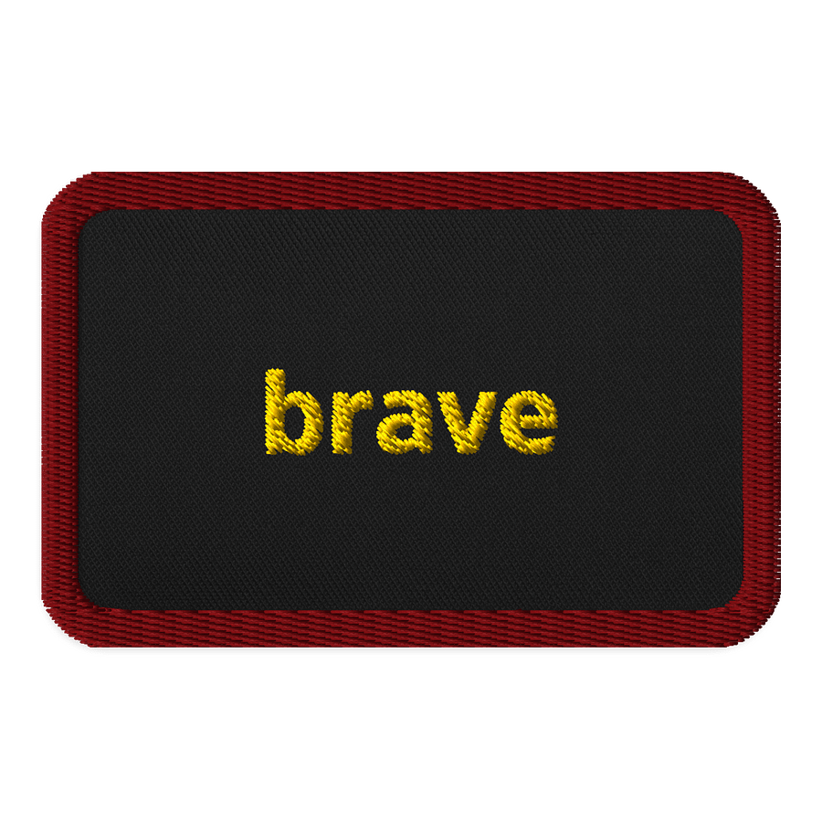Brave Yellow Embroidered Patch product image (1)