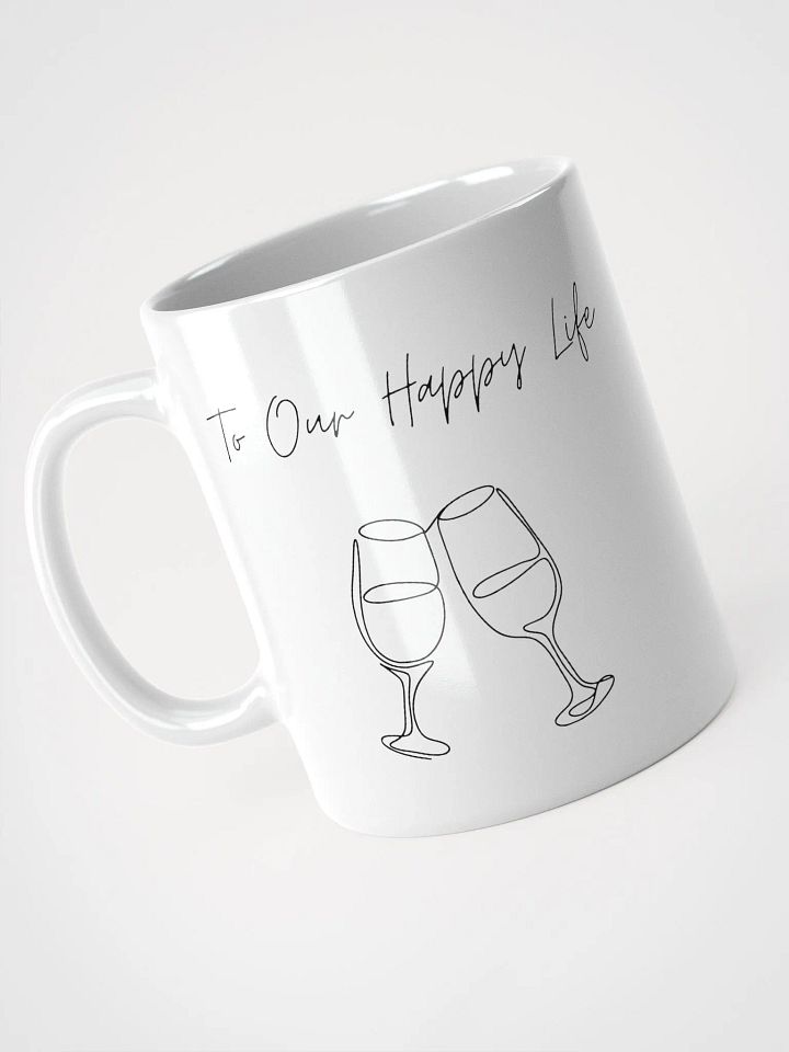 Our Happy Life White Glossy Mug product image (1)