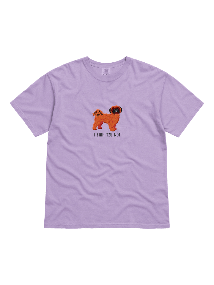 I Shih Tzu Not T-Shirt(Embroidered) of a Shih Tzu(Red, Black Mask) product image (31)